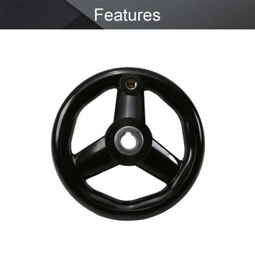 160mm*16mm*5mm 3 Spoke Hand Wheel With Revolving Handle For Milling Machine NEW - Picture 5 of 19