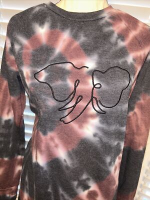 IVORY ELLA AIDA MAROON TIE DYE ELEPHANT DRESS SIZE S. NWT 33L | eBay