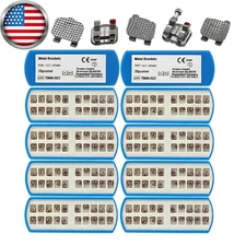Orthodontic Brackets MIM Dental Braces Nickel Free ROTH MBT 022 345 Twin ICE GAC
