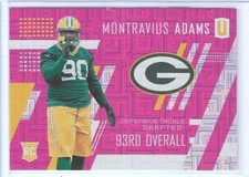 2017 PANINI UNPARALELLED MONTRAVIUS ADAMS PINK ROOKIE CARD #275 ~ 001/299 UNIQUE