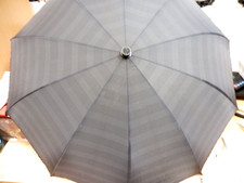 50er 60er Knirps Kult Herren Regenschirm grau im Lederetui  50s 60s Vintage