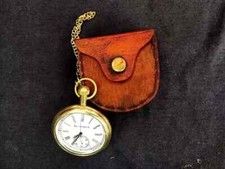 Nautical Antique Brass elgin pocket watch Collectible Brass Pocket Watch Gift