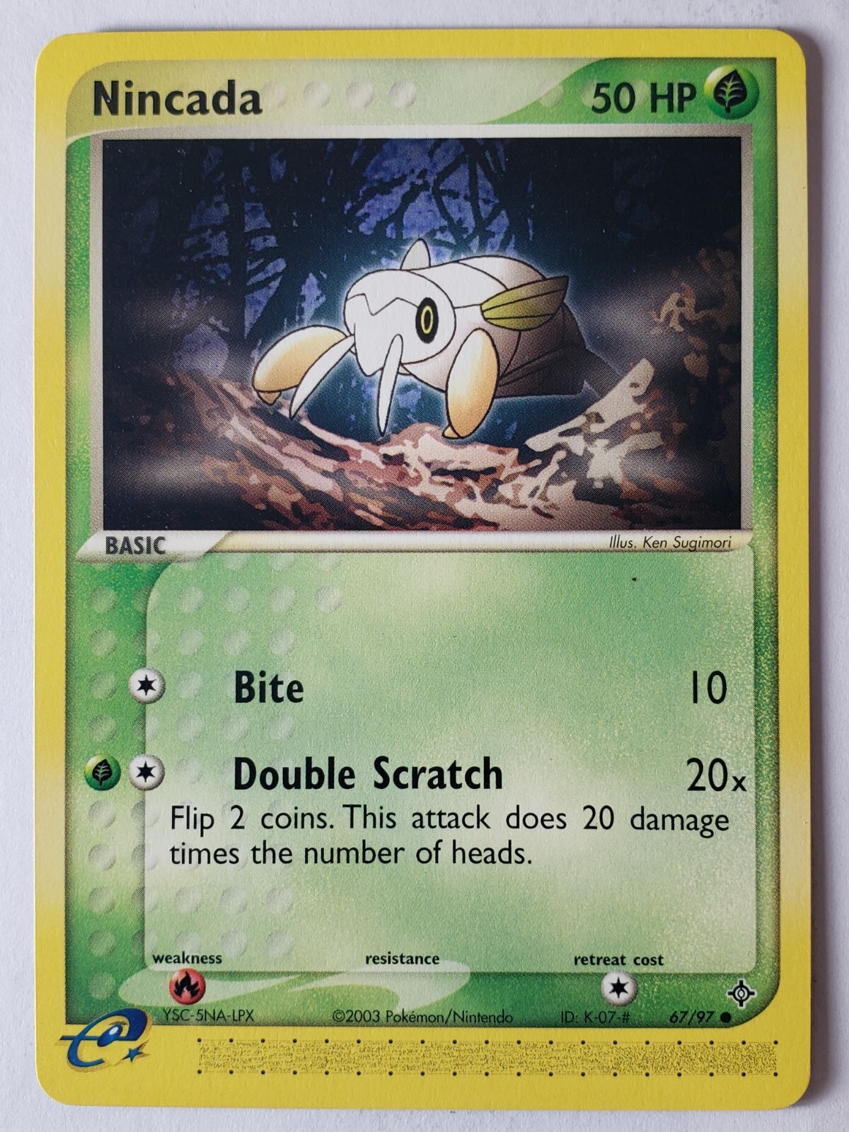 Nincada 67/97 VLP / NM - EX Dragon Pokemon Card - $2 Combined Shipping