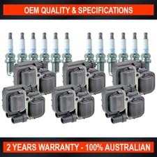 Set Swan Ignition Coils & NGK Spark Plugs for Mercedes Benz C-Class C240 C280