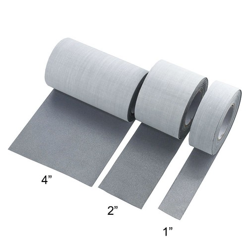 Safety Sew On Silver Reflective Fabric Tape DIY for Clothing 50mmx10m 2" x 33' - Picture 5 of 6