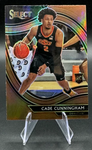 2021 Cade Cunningham RC #276 Panini Select Draft Bronze Rookie Courtside Pistons