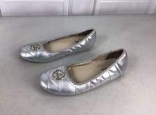 Michael Kors Silver Shoes Ballet Flats Girls 5