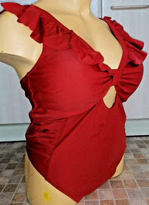Badeanzug Damen Neu mit Etikett Größe XXXXL Marke Cupshe Farbe Terra