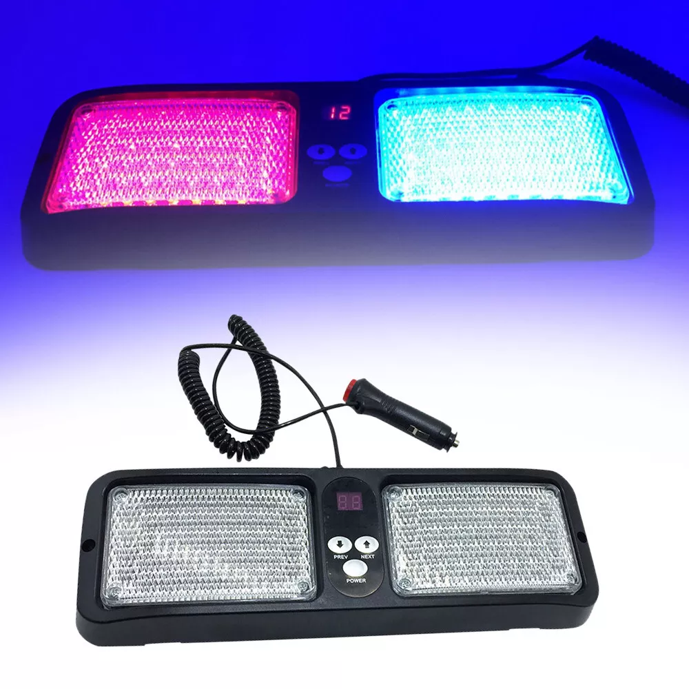 Red and blue visor cheap lights