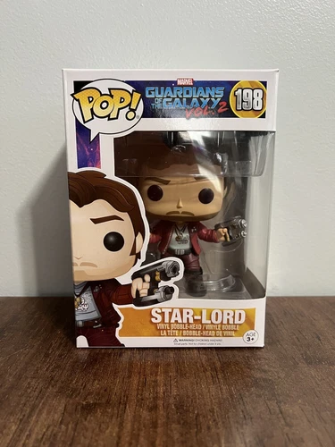Funko POP! Figura de vinilo Marvel Guardians of the Galaxy 2 Star-Lord #198 como nueva