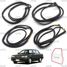 For Toyota Corolla E90 Ae92 1987 - 91 Set 4 Door Rubber Seal Weatherstrip For Toyota Corolla E90 Ae92 1987 - 91 Set 4 Door Rubber Seal Weatherstrip