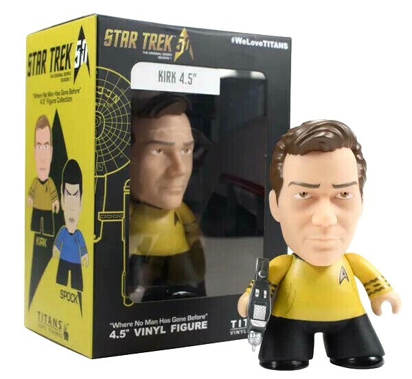 Star Trek Original Series Captain Kirk 🖖 Titans 4.5"" Vinyl Figure 🖖 NEW/SEALED
