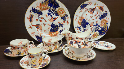 12 Stück Coalport Hong Hong Speiseteller Suppentasse Espressotasse usw