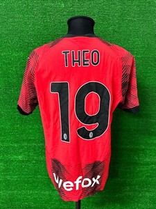 Maillot Milan Theo Match Worn Issue Shirt Jersey Camiseta Vintage COA