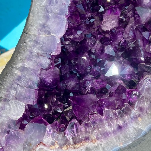 37.3LB Large natural amethyst geode quartz crystal cluster cathedral energy hea - 第 6/17 張圖片