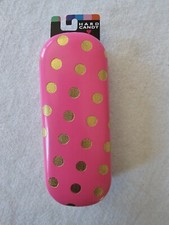 HARD CANDY Hard Eyeglasses Sunglasses CASE bright pink / gold - Brand New