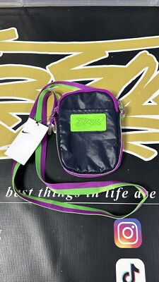 Nike Heritage Crossbody Bag Retro Obsidian Green Strike Small