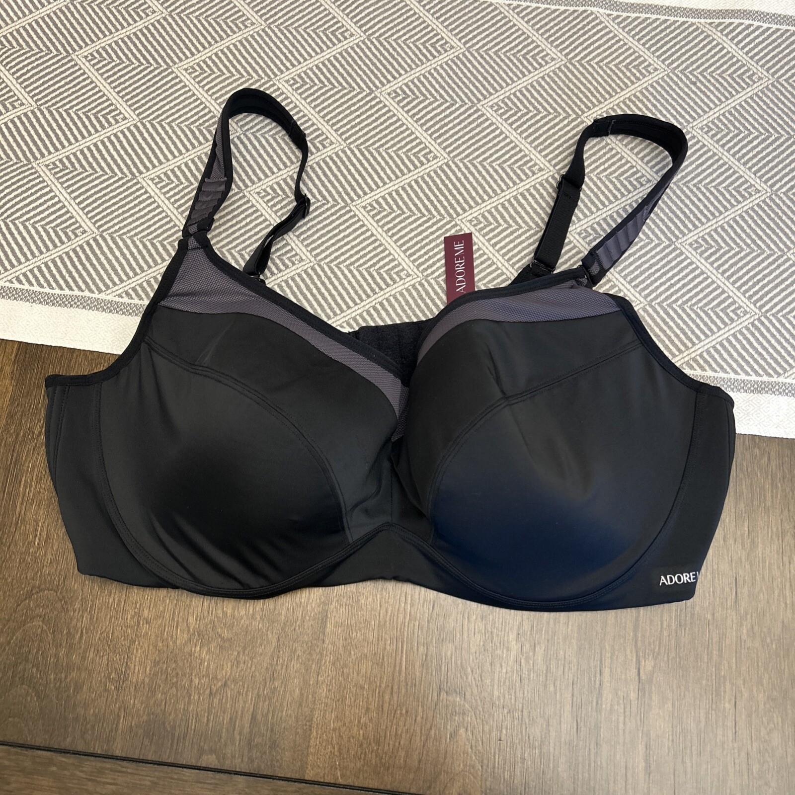 Adore Me Underwire Full Bra size 42DD Black