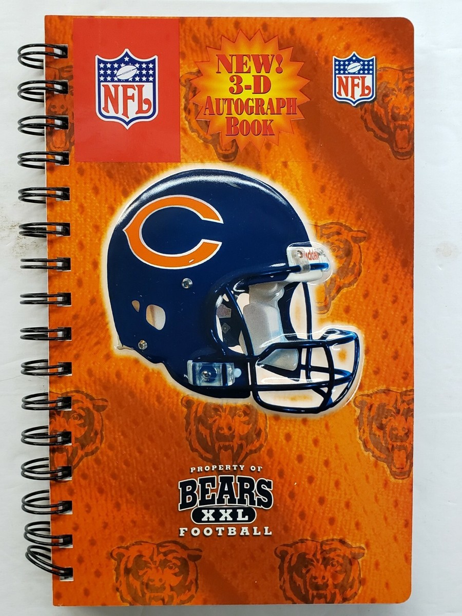 NFL Chicago Bears 3-D JOURNAL Note Book, NEW (Lot of 2) | eBay