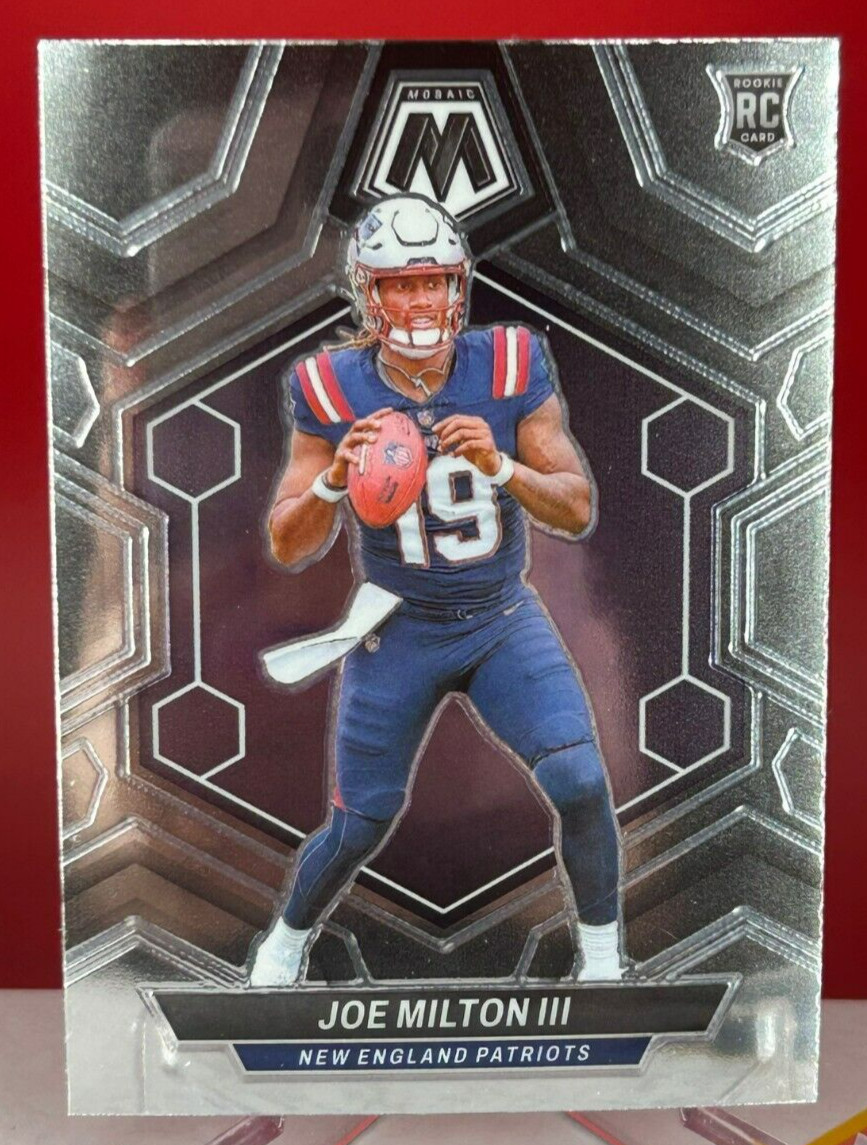 JOE MILTON III 2024 PANINI MOSAIC #397 BASE ROOKIE RC NEW ENGLAND PATRIOTS 📈