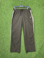 Nike Track Pants Womens Medium Army Green Brown 90s Running Y2K Windbreaker