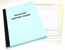 Incident Report Books,Security Guard,Door Supervisor,Gate House,Event Securtiy,