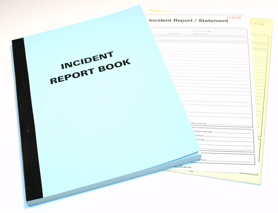 Incident Report Books,Security Guard,Door Supervisor,Gate House,Event Securtiy,