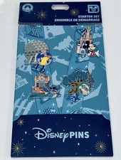 Disney Parks Pin Trading Starter Set Schloss EPCOT Animal Kingdom Neu