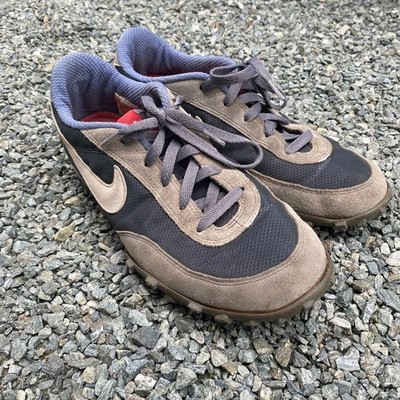 Men 8.0US 26Cm Nike Waffle Racer Gray/Red Sneakers