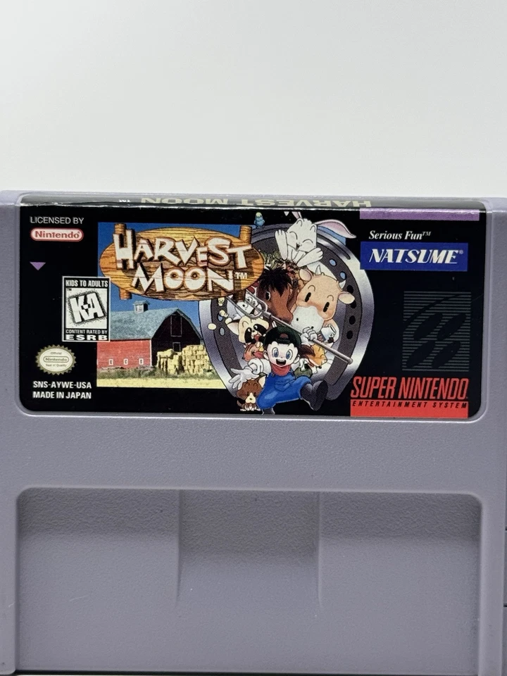 Harvest Moon para Super Nintendo *SNES* Auténtico - Probado - Muy Limpio Foto 2 de 4