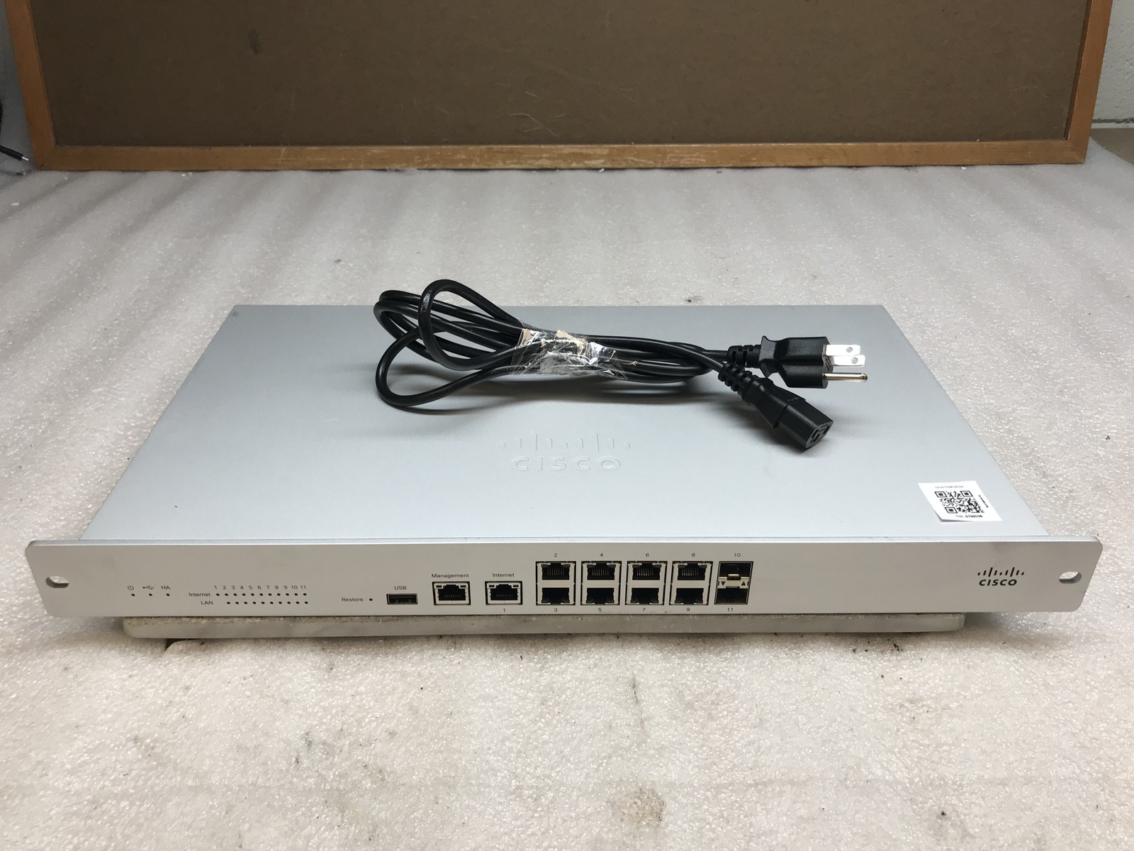 Cisco Meraki MX100-HW Cloud Managed Security Appliance Firewall - Unclaimed