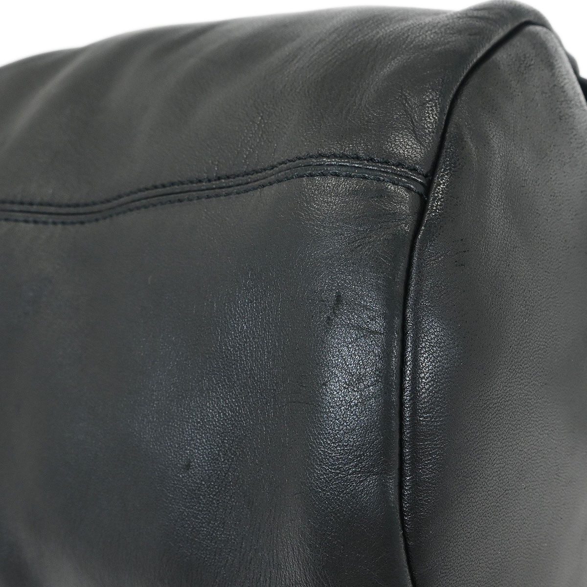 Loewe Black Lambskin Drawstring Backpack L10 1455… - image 4