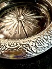 VTG Sterling SILVER Frank M Whiting Co No 6 Glass Wine Bottle Holder Coaster 7" — photo 6