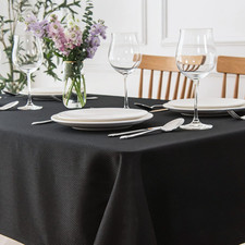 Jacquard Square Tablecloth Stain Resistant Waterproof Wrinkle Resistant Washable