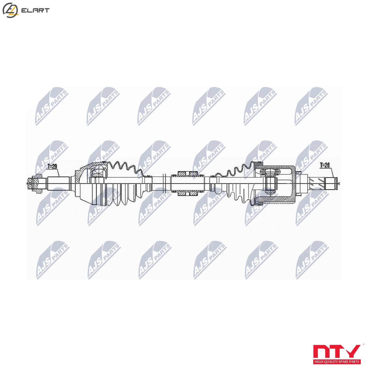 DRIVE SHAFT NPW-NS-146 FOR NISSAN K9K636/646/410/896 1.5L HRA2DDT 1.2L 4cyl JUKE