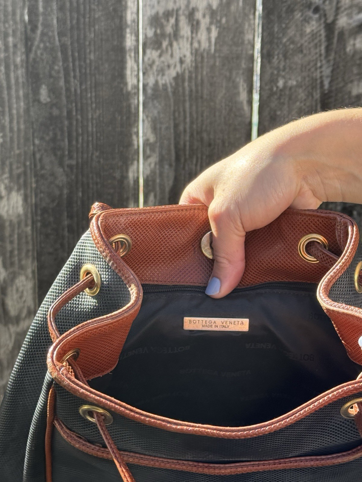 Bottega Veneta Vintage Marco Polo Black/Brown Bag thumbnail 3