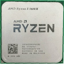 AMD Ryzen 5 1600X R5-1600X 3.6GHz 6Core 12Thr 95W Socket AM4 CPU Processors