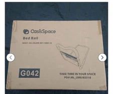 OasisSpace Bed Rail for Seniors, Medical Bed Assist Bar with Storage Pocket