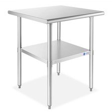 OPEN BOX - Stainless Steel Commercial Kitchen Prep Work Table 30 in. x 30 in.