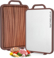 1 Pcs Titanium Cutting Board Double-Sided Wood Cutting Board for Kitchen