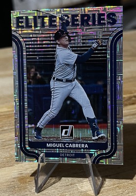 Miguel Cabrera 2022 Donruss ELITE SERIES Insert VECTOR Parallel Detroit Tigers 