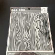 Hero Arts "WOODGRAIN" Background Cling Bold Prints Stamp 6"x6" 2021