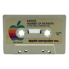 Pinball  Infinite Number of Monkeys Apple II, 1978 Computer Program Cassette