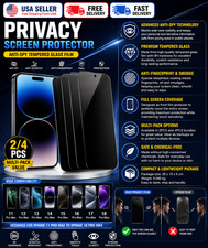 Privacy Screen Protector Tempered Glass Anti Spy 9H Scratch Resistant