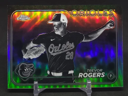 2024 Topps Chrome Update Trevor Rogers Negative Refractor Parallel #USC16 - Picture 1 of 2