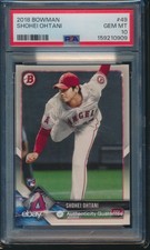 PSA 10 SHOHEI OHTANI/OTANI 2018 BOWMAN #49 LA ANGELS Rookie Card RC GEM MINT