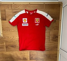Puma & Scuderia Ferrari Racing T-Shirt Santander Shell F1 Team Red s block core