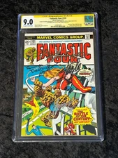 1973 Fantastic Four #133 CGC 9.0 Ramona Fradon, Joe Sinnott, Stan Lee +SIGNED x5