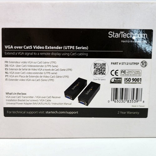 StarTech.com VGA over Cat 5 Video Extender Remote Receiver ST121UTPEP - Bild 2 von 16