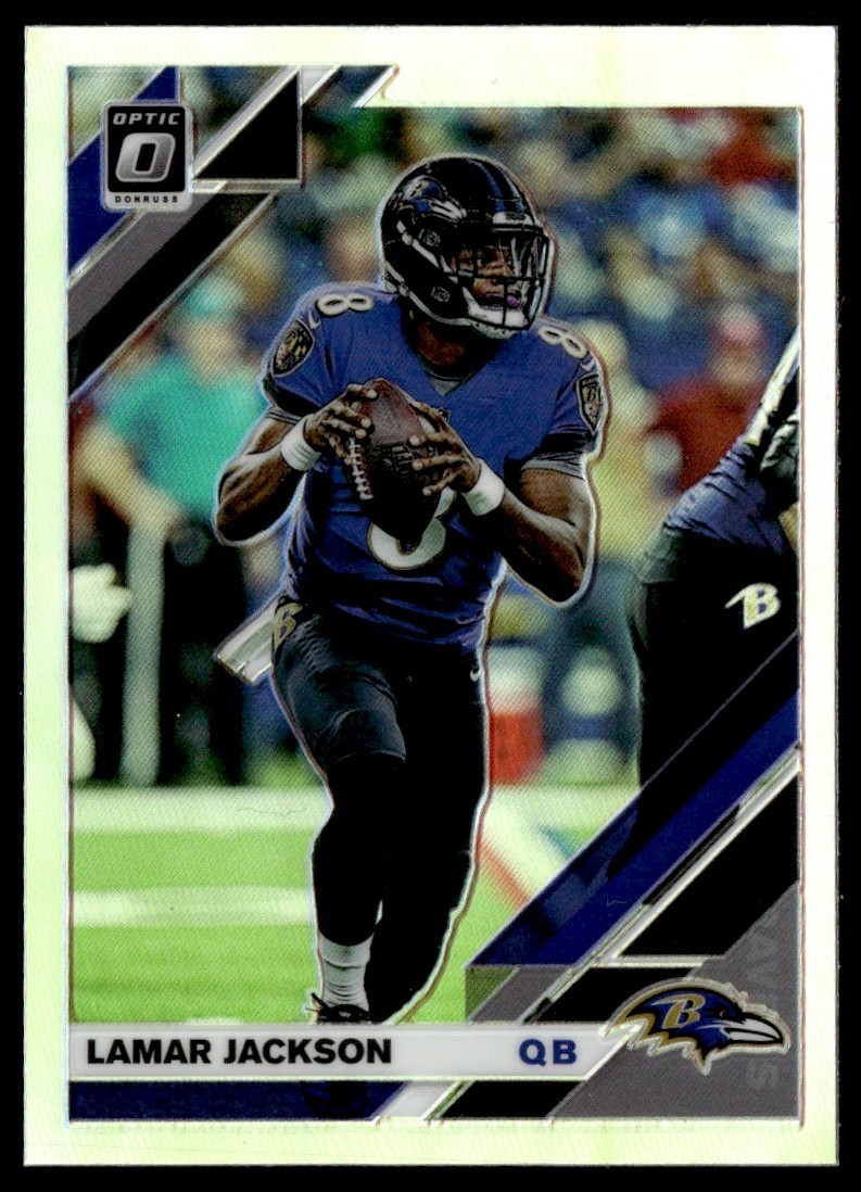 2019 Donruss Optic Silver Holo Lamar Jackson #9